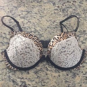 VS  Leopard and Lace Bra